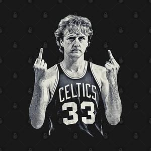Graphic for larry bird MIDDLE FINGER Retro 90s