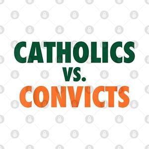 Graphic for Classic Catholics vs Convicts 1988