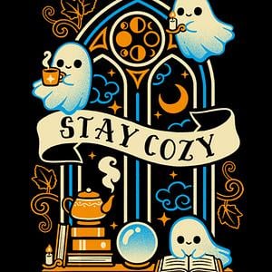 Graphic for Stay cozy cute ghosts