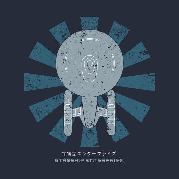 TeePublic: Starship Enterprise Retro Japanese Star Trek