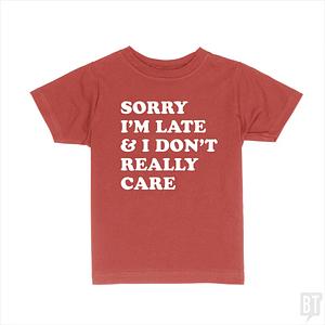 Graphic for Sorry I'm Late Kids Shirt
