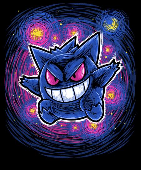 Qwertee: Purple Ghost Starry