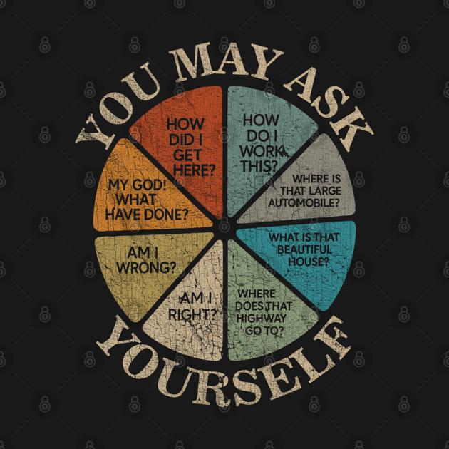 TeePublic: RETRO YOU MAY ASK YOURSELF VINTAGE