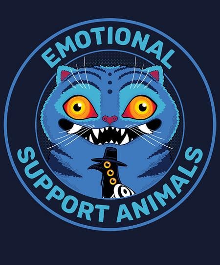 Qwertee: Emotional Support Animals