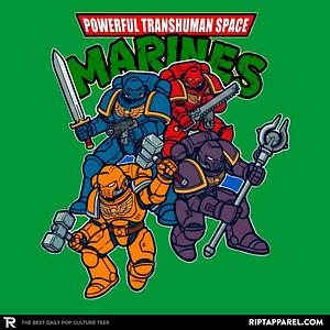 Graphic for Powerful Transhuman Space Marines