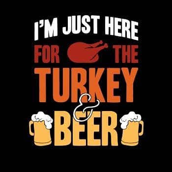 BustedTees: Turkey And Beer Hoodie