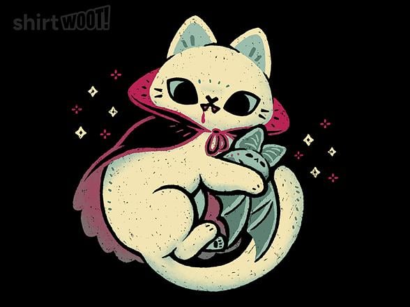 Woot!: Cute Vampire Cat Bites Bat