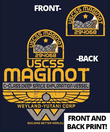 Qwertee: USCSS MAGINOT