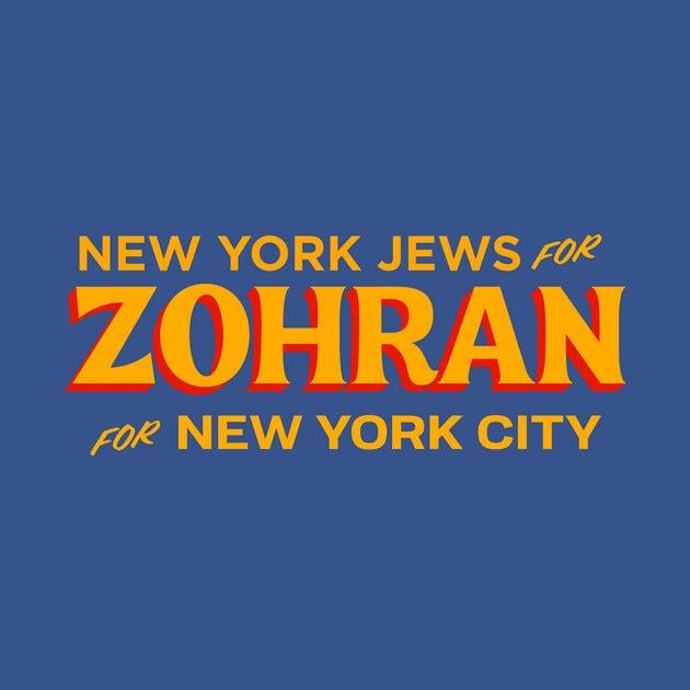 TeePublic: New York Jews For Zohran For New York City