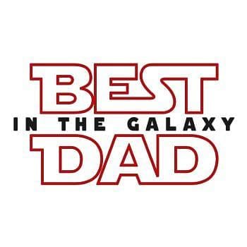 BustedTees: Best Dad In The Galaxy Hoodie