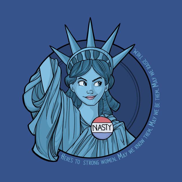 TeePublic: Nasty Lady Liberty