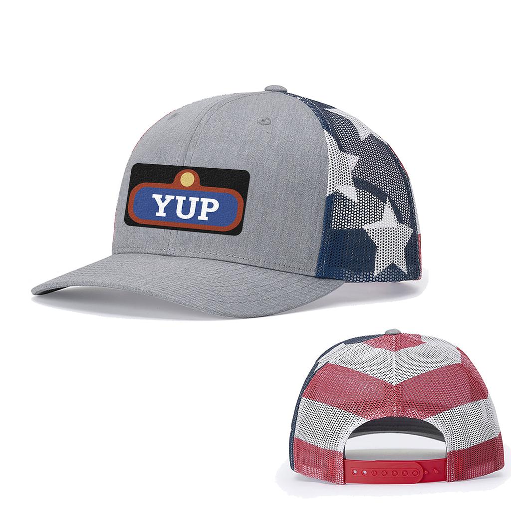BustedTees: YUP Patriotic Patch Hats