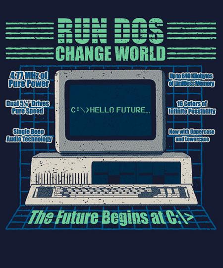 Qwertee: Run DOS – Change World