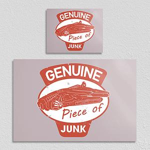 Graphic for "Genuine Piece of Junk" Metal Poster